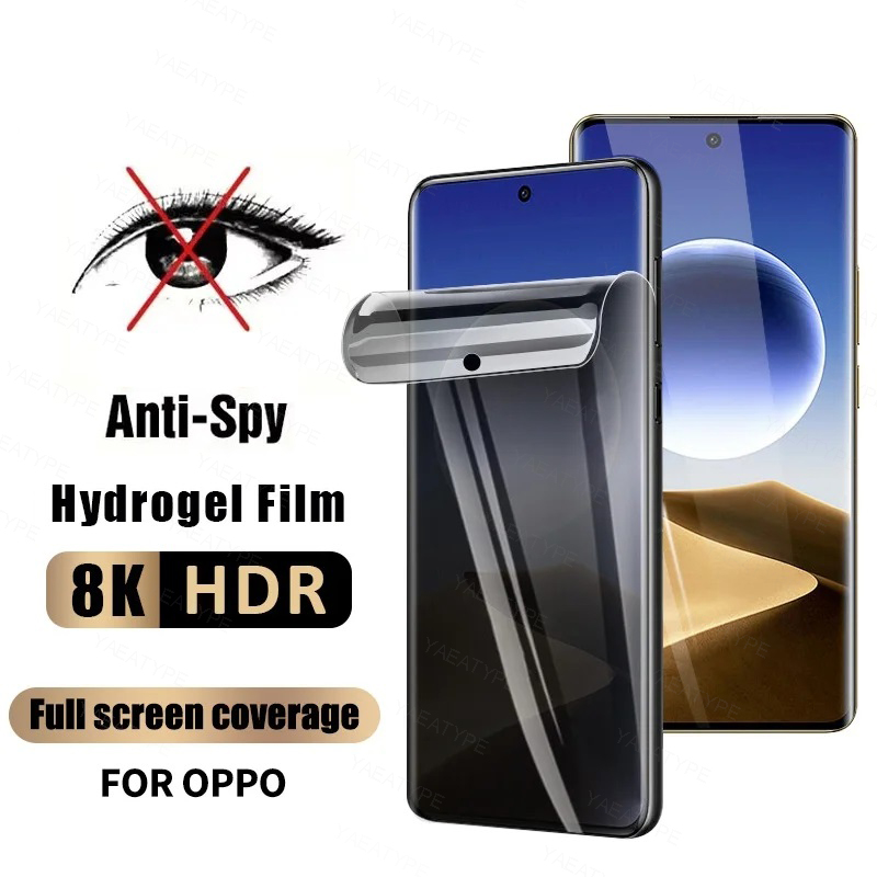 Oppo Reno 12 - 3 шт. гидрогелевая пленка для конфиденциальности