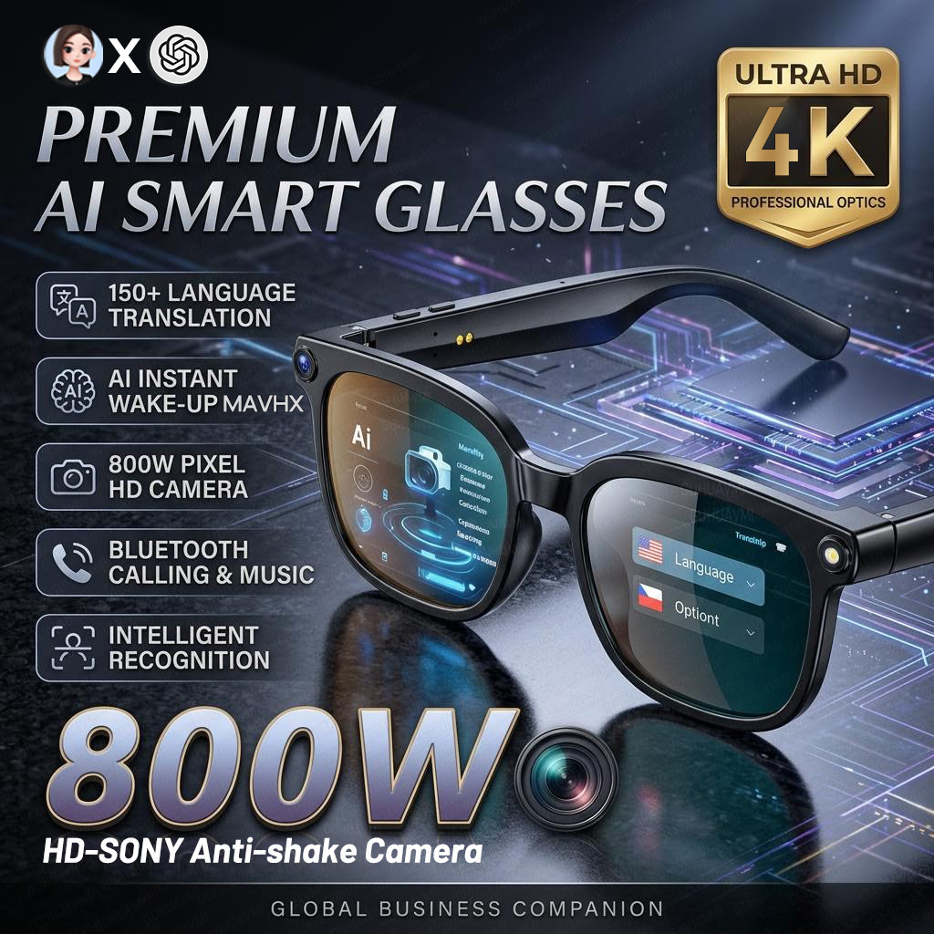Умные очки 2026 4K 8MP с HD-ка – обзор и цена Smart Glasses Lens