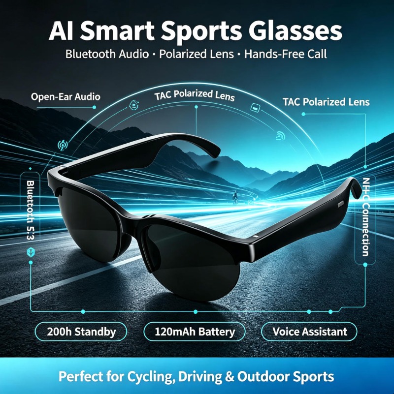 Умные спортивные очки с открыт – обзор и цена Smart Glasses Lens